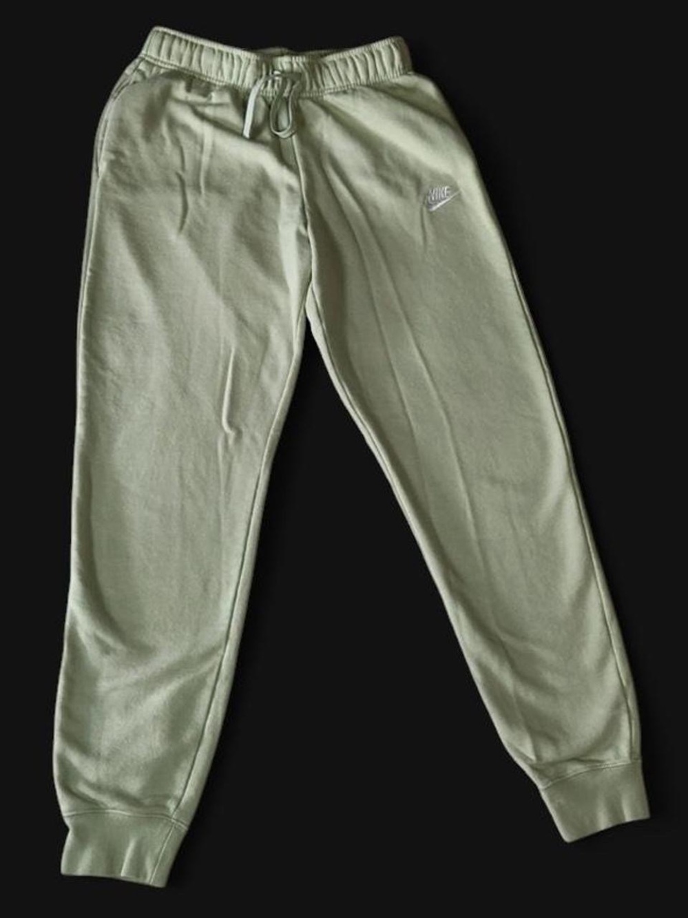 Womens Kids Light Green Fleece Jogger Pants